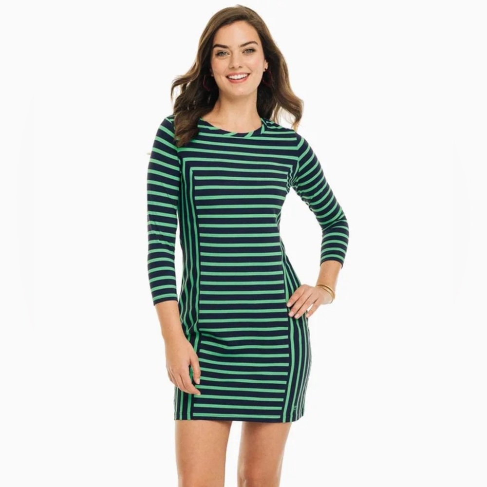 Southern Tide Striped Long Sleeve Dress Size Small